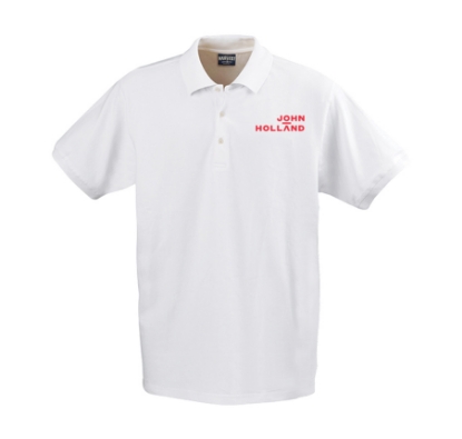 Picture of John Holland Mens Polo Shirt White