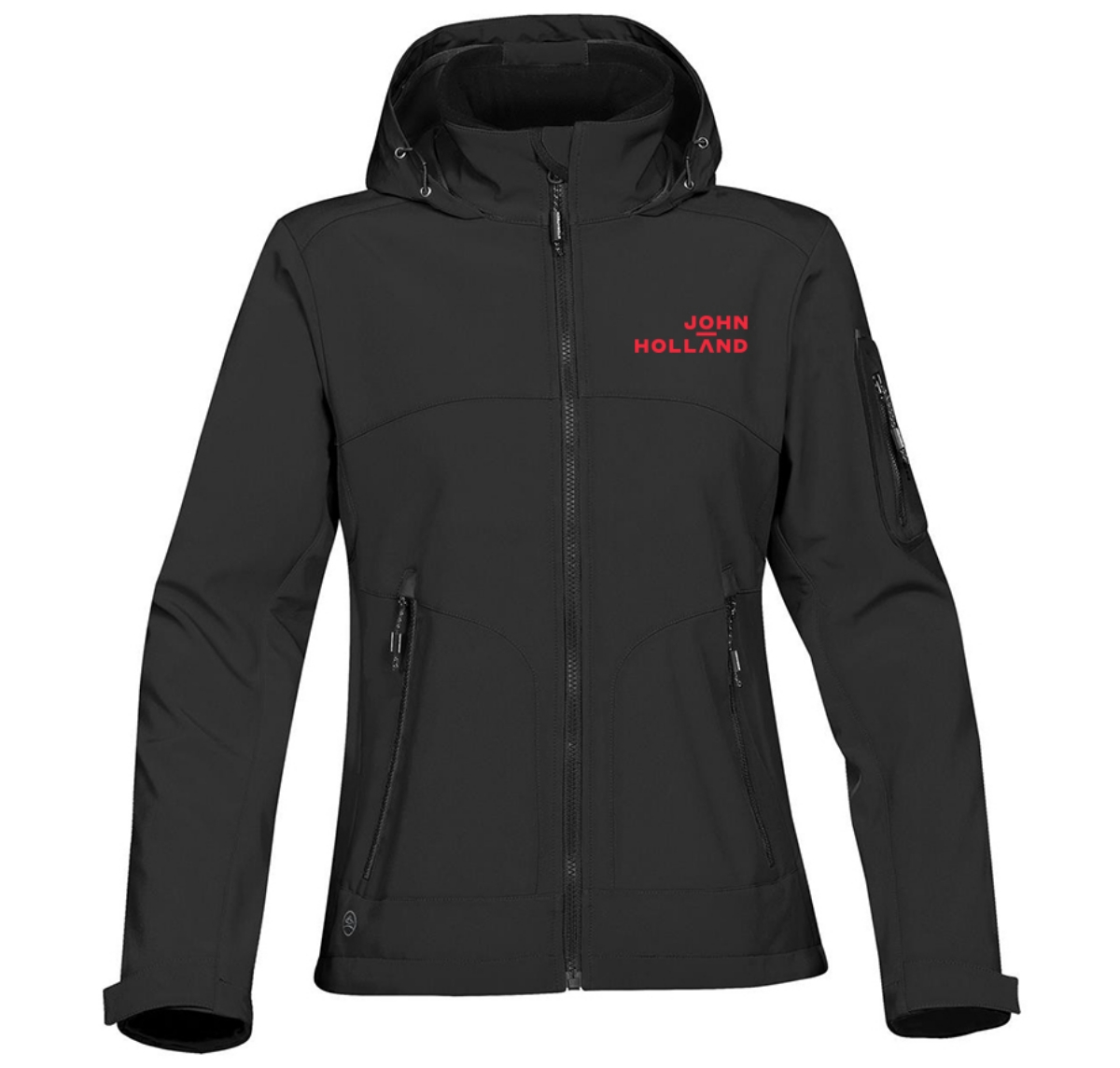 Picture of John Holland Ladies Softshell Jacket Black 