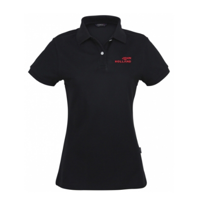 Picture of John Holland Ladies Polo Shirt Black
