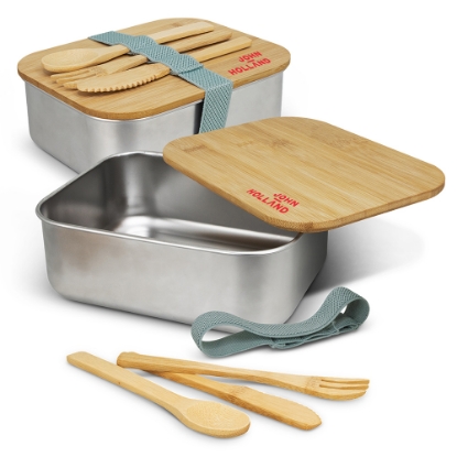 Picture of John Holland Stainless Steel Bamboo Lunch Box