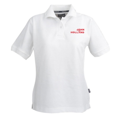 Picture of John Holland Ladies Polo Shirt White