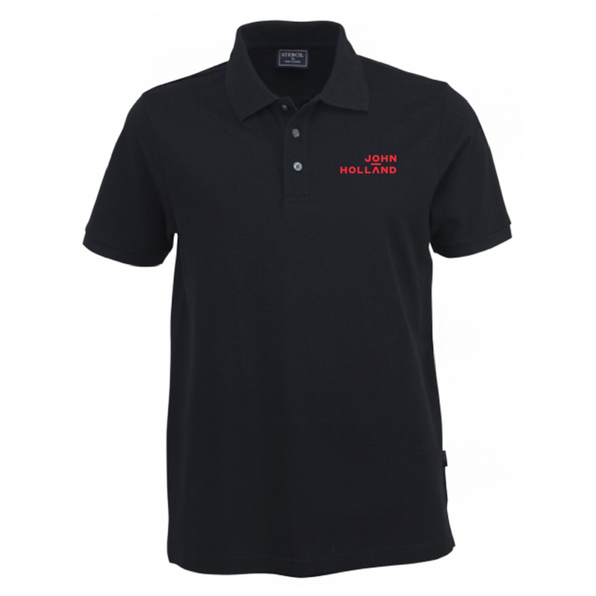 Picture of John Holland Mens Polo Shirt Black